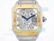 TW Factory Cartier Santos de Cartier Skeleton Dial Yellow Gold Bezel Watch 39 (2)_th.jpg